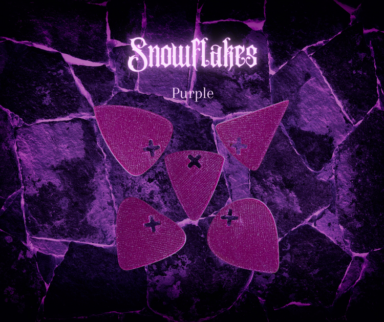 Snowflakes Purple Plektren Kollektion
