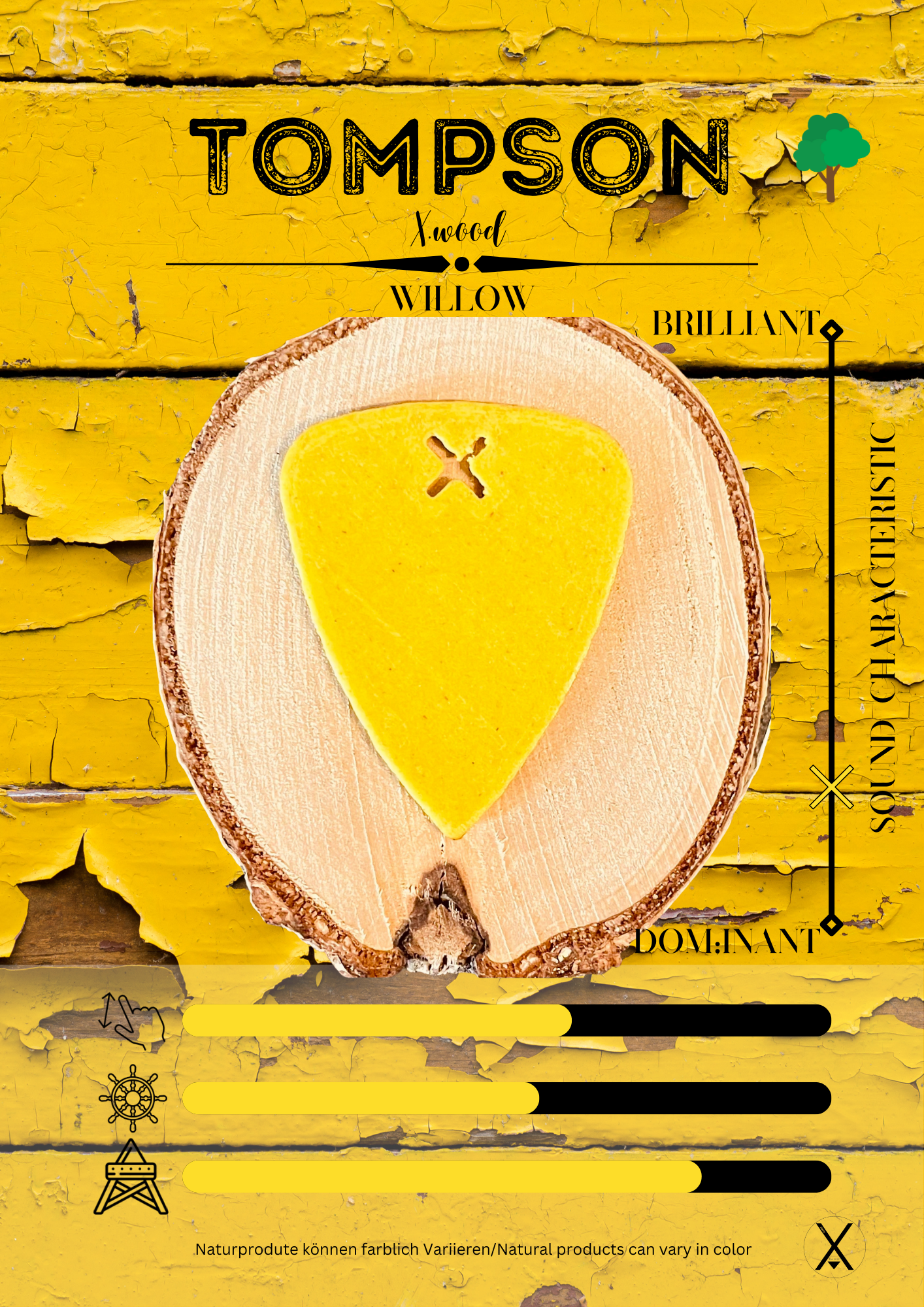 Tompson Plektrum X.wood Willow