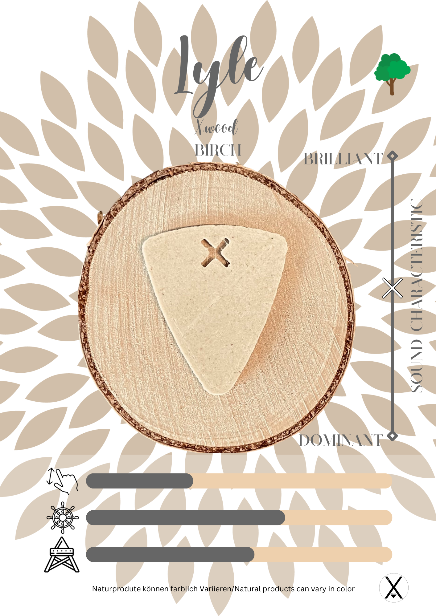 Lyle Plektrum X.wood Birch