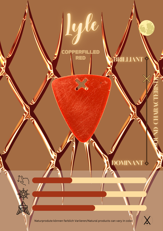 Lyle Plektrum Copperfilled Red