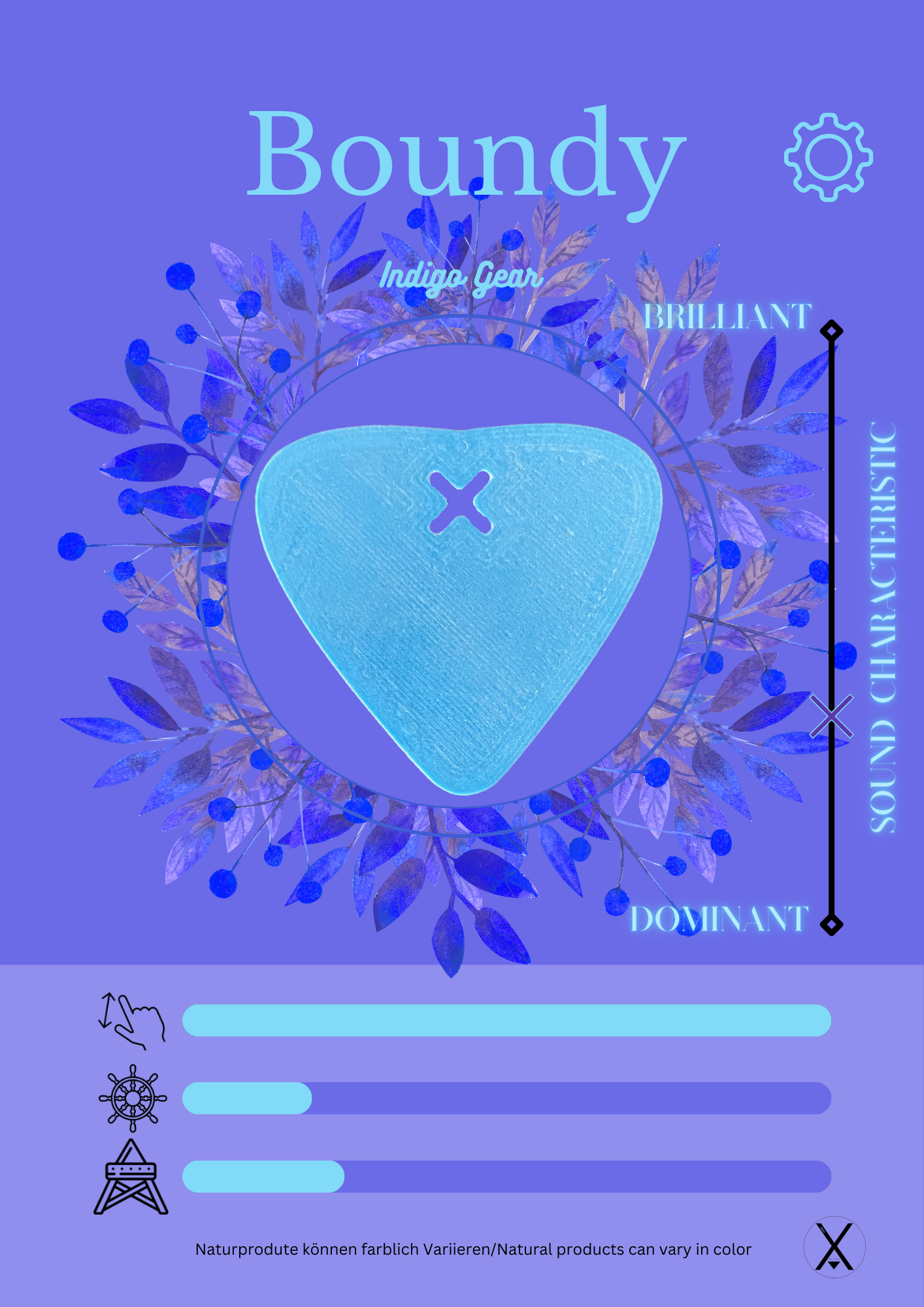 Boundy Plektrum Indigo Gear