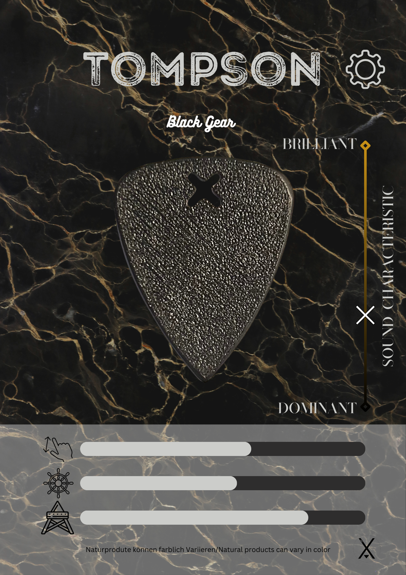 Tompson Plektrum Black Gear