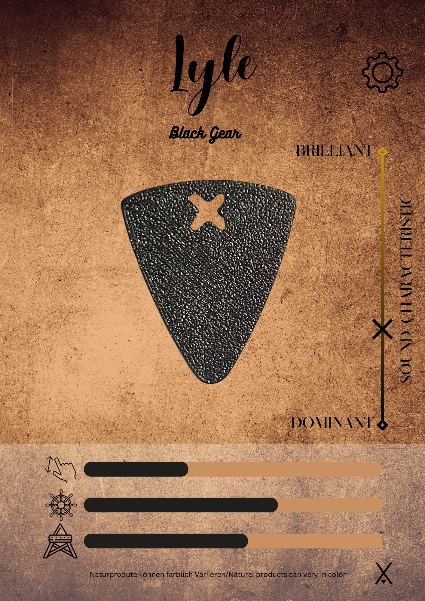 Lyle Plektrum Black Gear