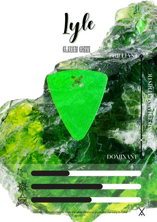 Lyle Glazium Green Plektrum