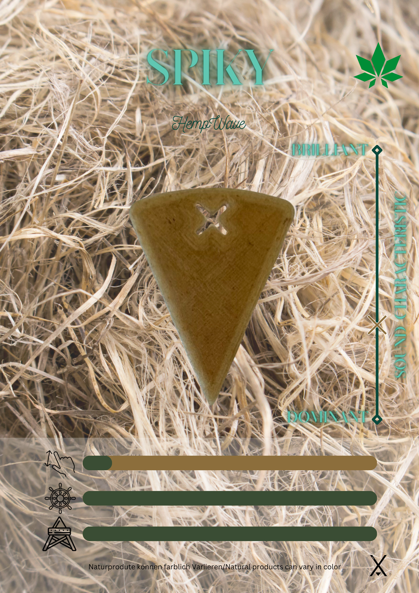 Spiky Plektrum HempWave