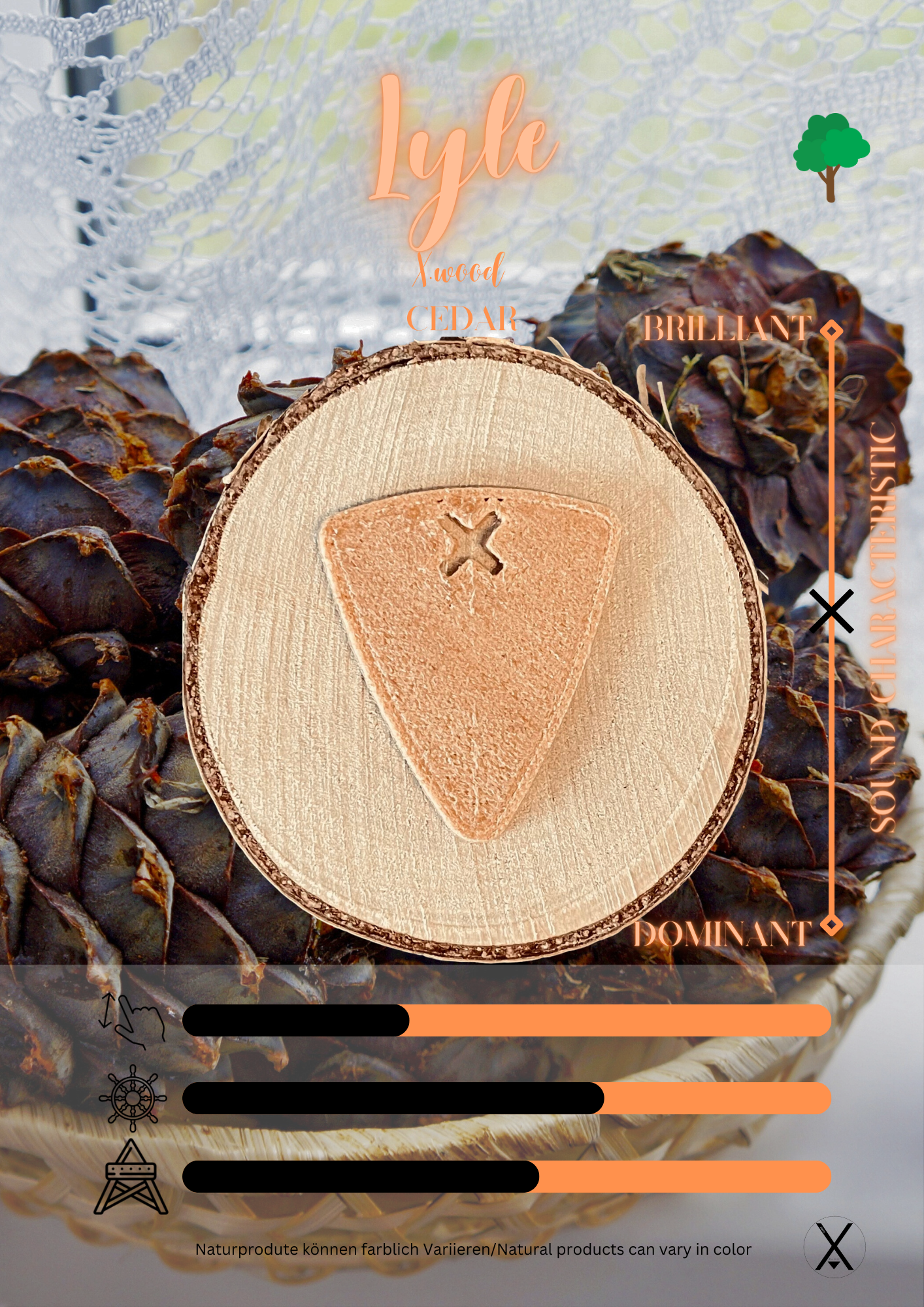 Lyle Plektrum X.wood Cedar