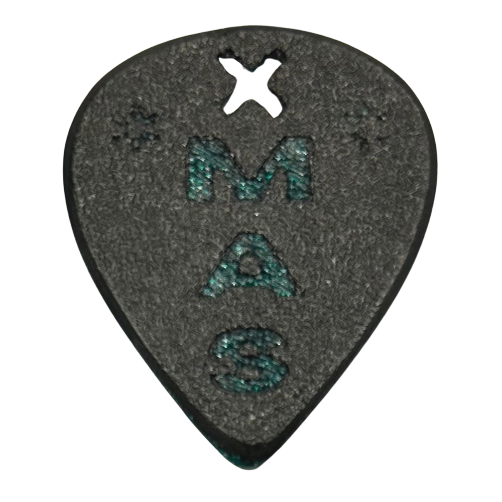 Clay X-Mas Opal Plektrum Back