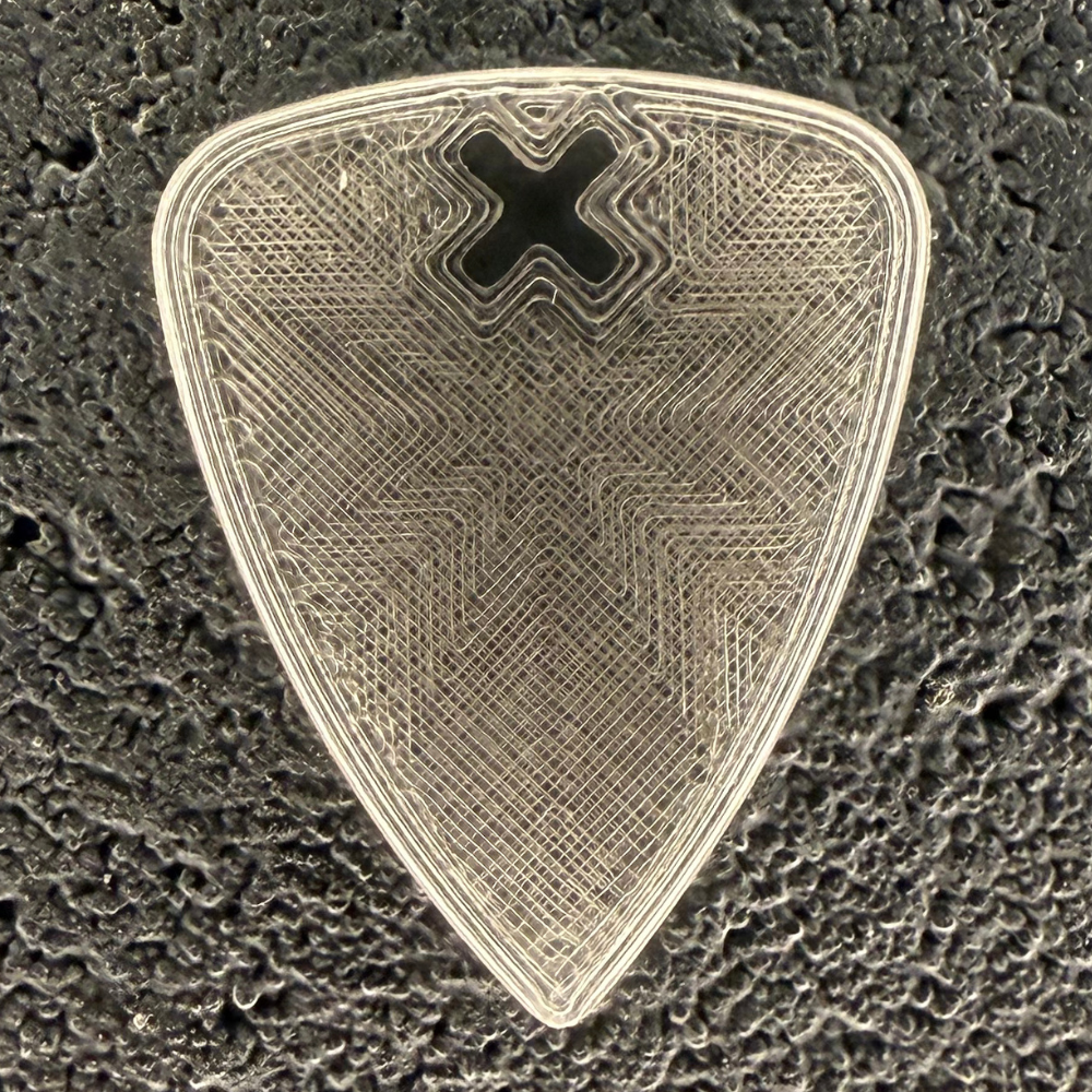 Tompson Plektrum mit achteckiger Sternenstruktur