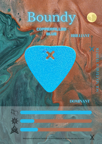 Boundy Plektrum Copperfilled Blue