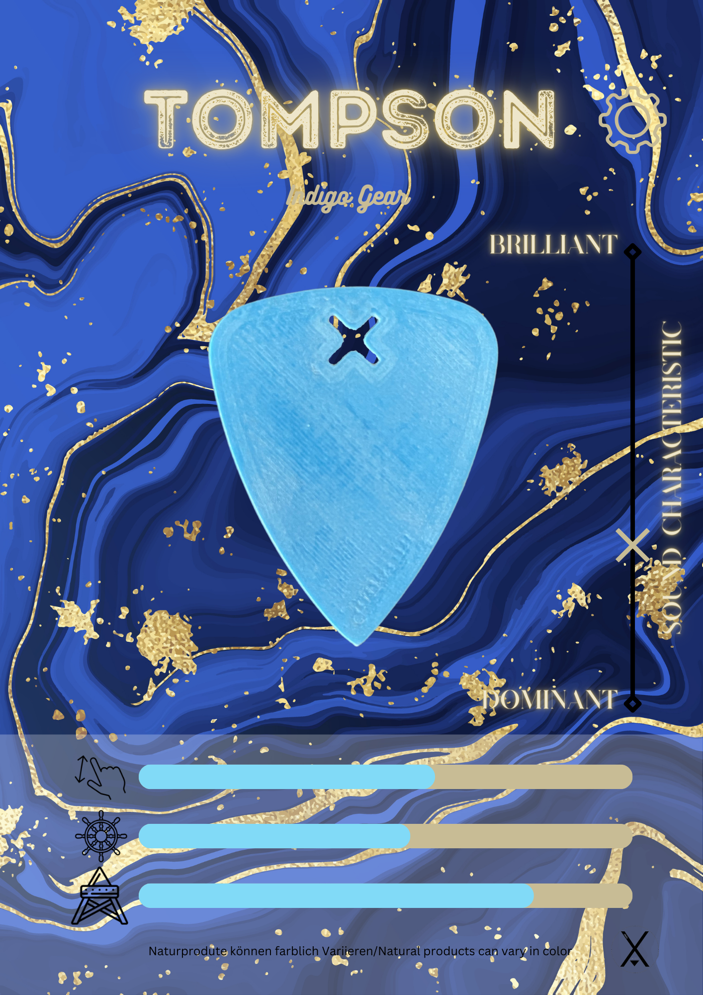 Tompson Plektrum Indigo Gear