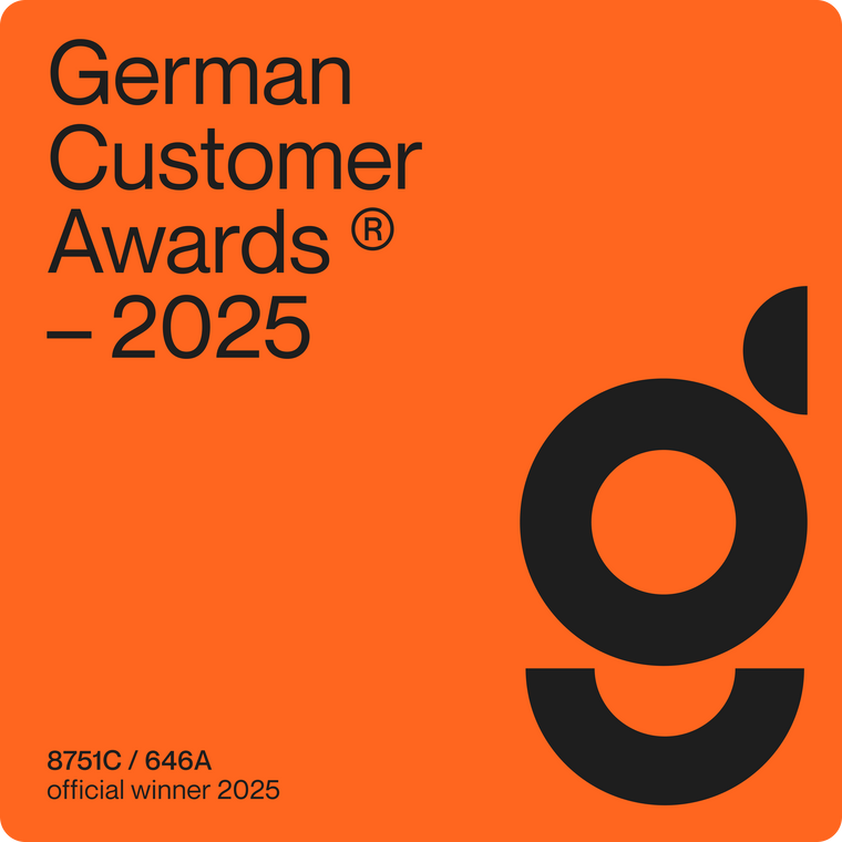 Gewinner Siegel German Customer Awards 2025