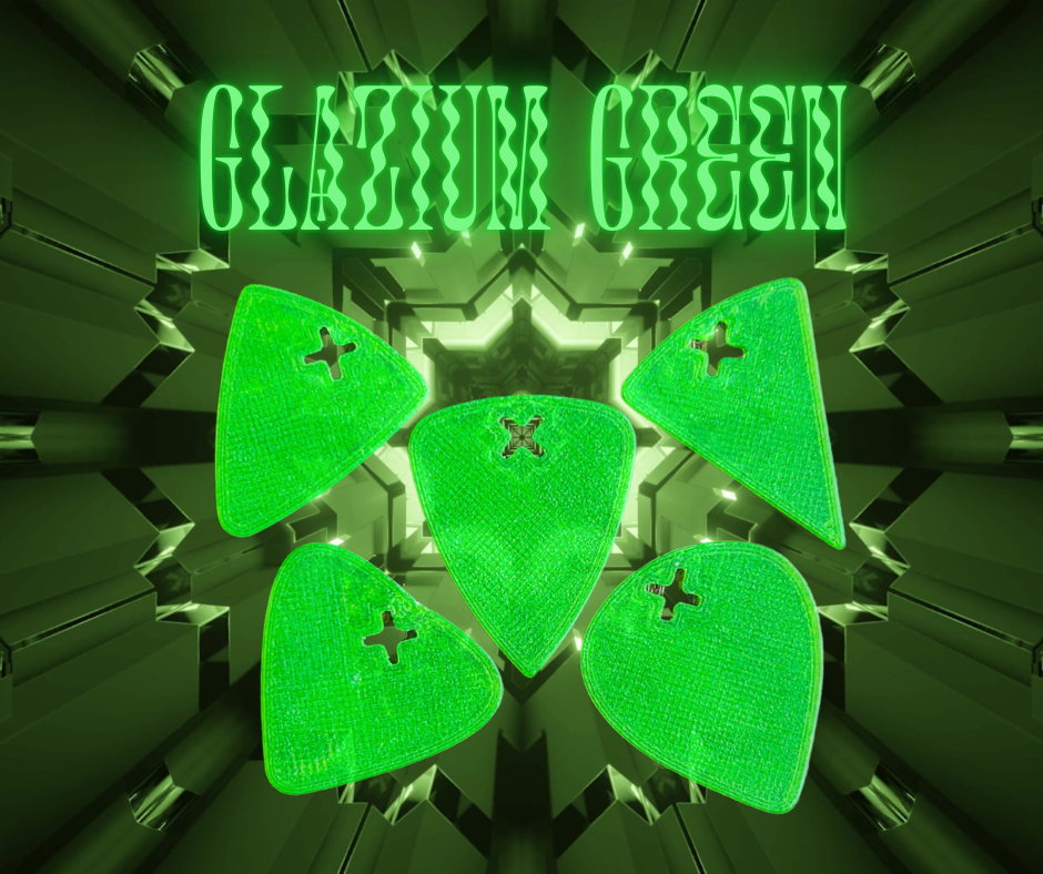 Glazium Green Plektren Kollektion